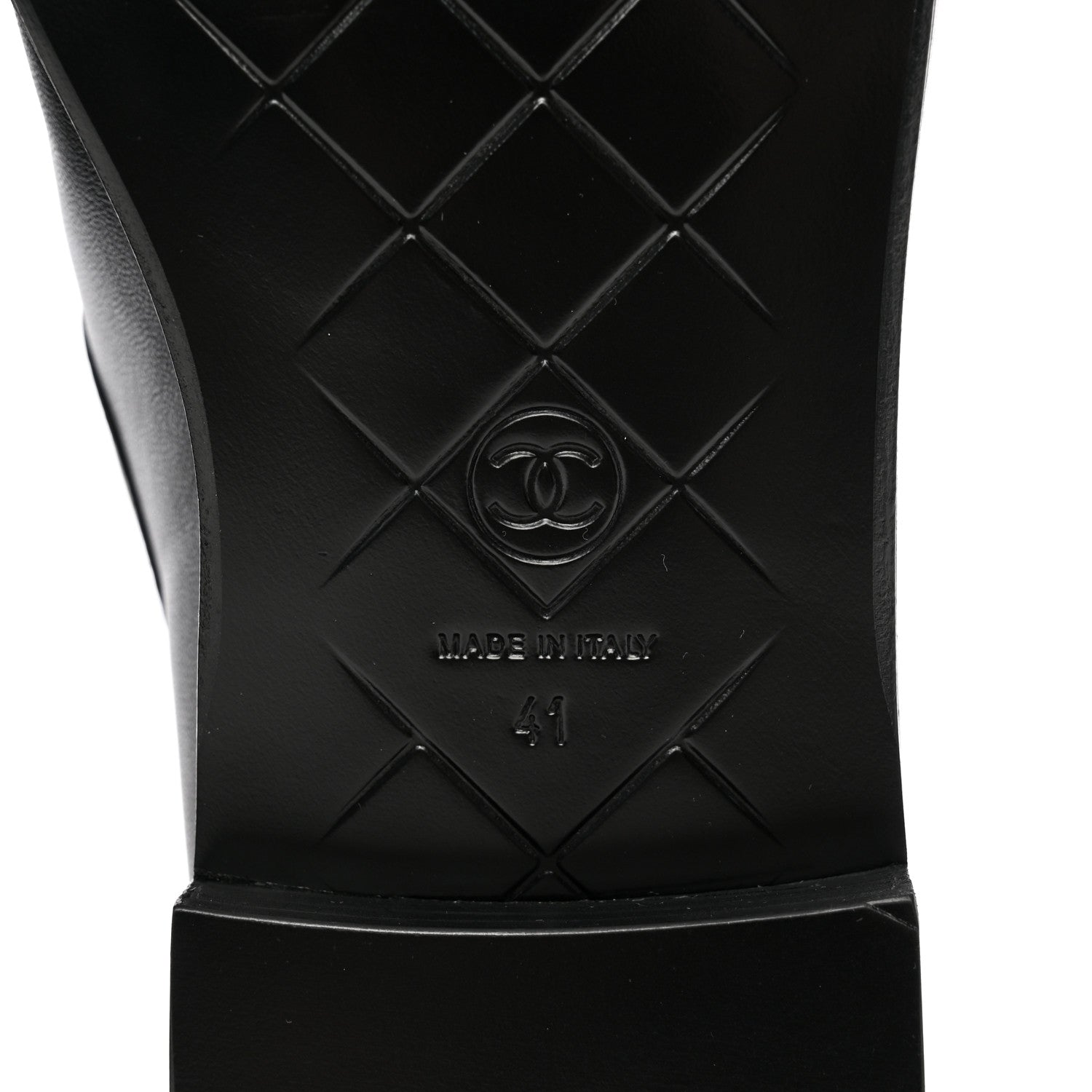 Chanel Lambskin Quilted CC Turnlock Loafers 41 Black 6 of 14