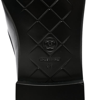 Chanel Lambskin Quilted CC Turnlock Loafers 41 Black 6 of 14
