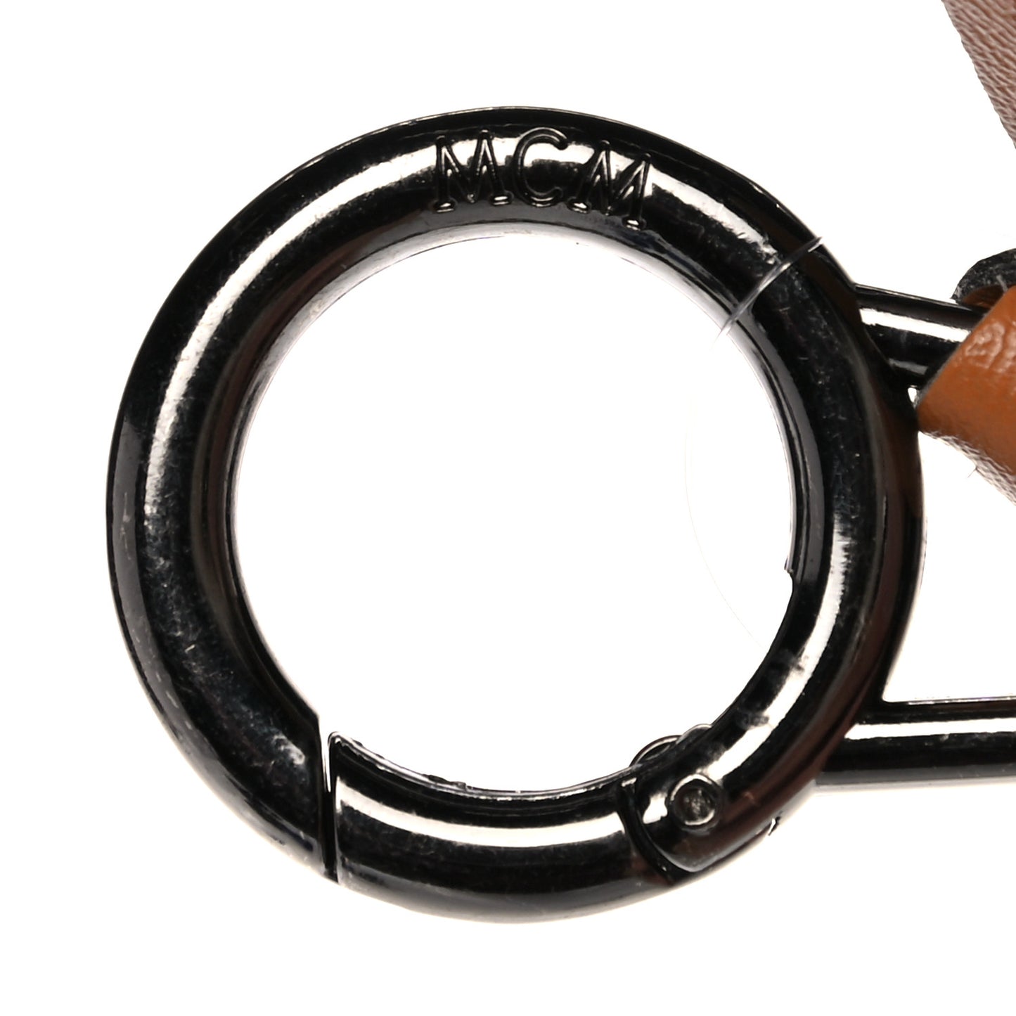 Fox Fur Rabbit Punk Bag Charm Beige