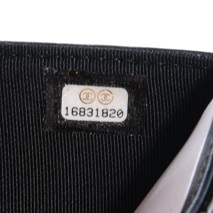 Chanel Patent Quilted CC French Wallet Black 8 of 8
