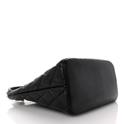Chanel Caviar Quilted Medallion Tote Black 4 of 10