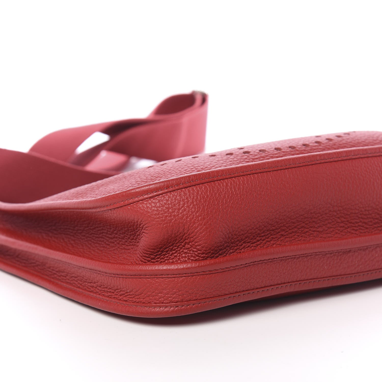 Hermes Taurillon Clemence Evelyne III PM Rouge Garance 8 of 10