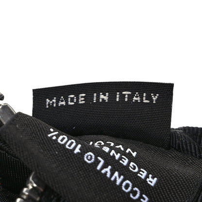 Prada Re-Nylon Travel Saffiano Metal Triangle Logo Mini Arm Pouch Black 6 of 7