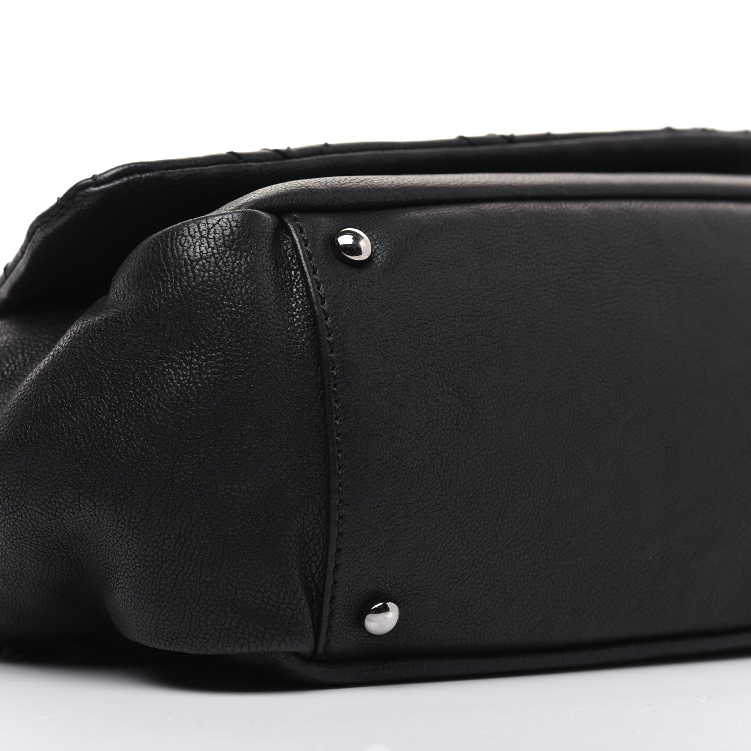 Chanel Calfskin Diamond Stitch Accordion Flap Black 6 of 16