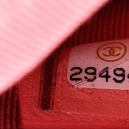Chanel Caviar Camellia Embossed Cosmetic Pouch Pink 7 of 9