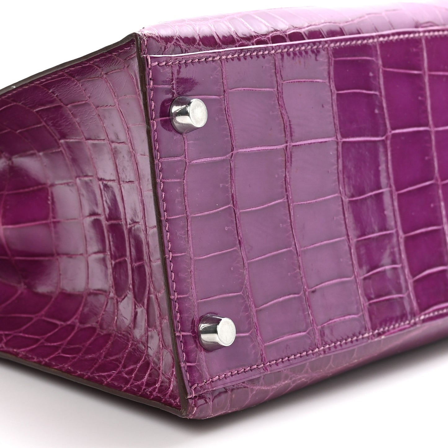 Shiny Niloticus Crocodile Kelly Sellier 28 Violet