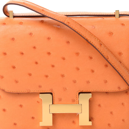 Hermes Ostrich Constance 18 Abricot 11 of 12