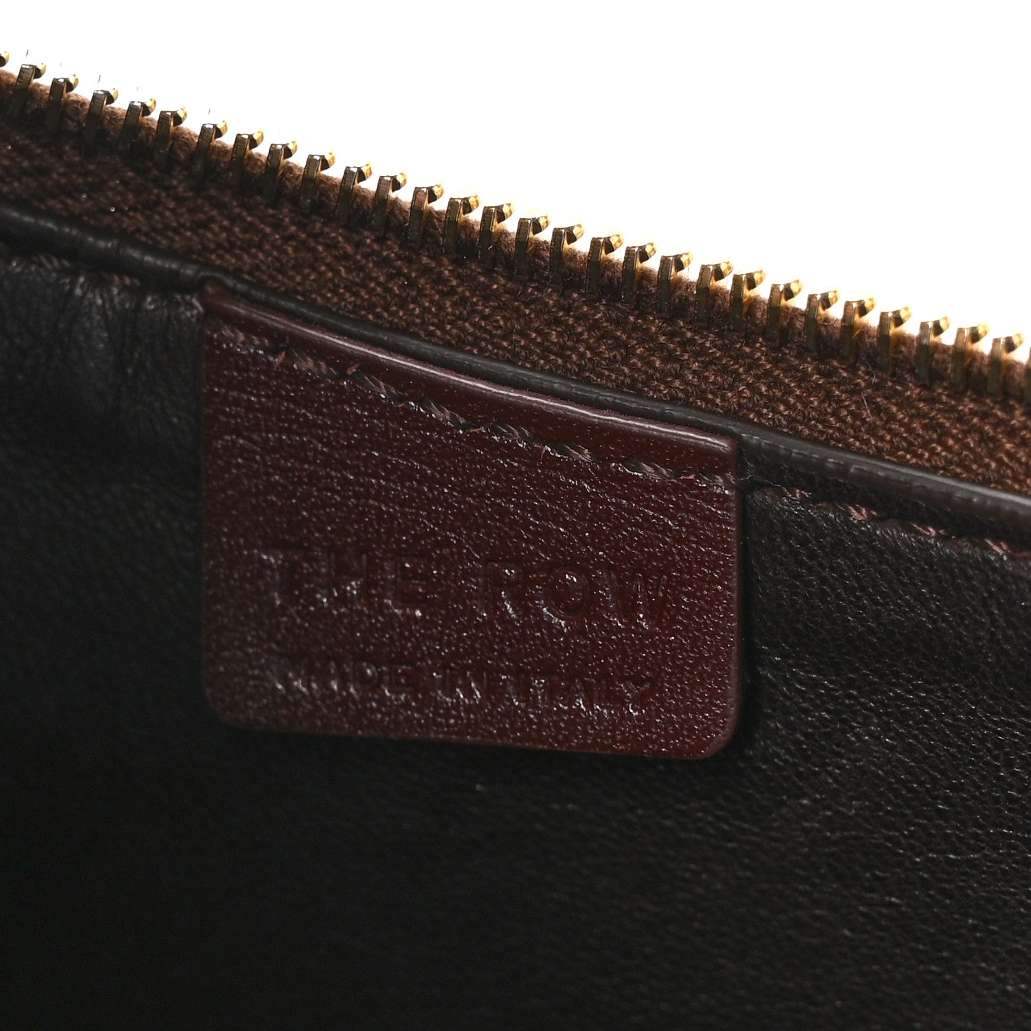 The Row Smooth Calfskin Half Moon Shoulder Bag Raisin 6 of 10