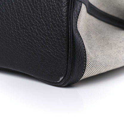 Hermes Toile Buffle Gala Garden Party Tote 49 GM Black 10 of 11