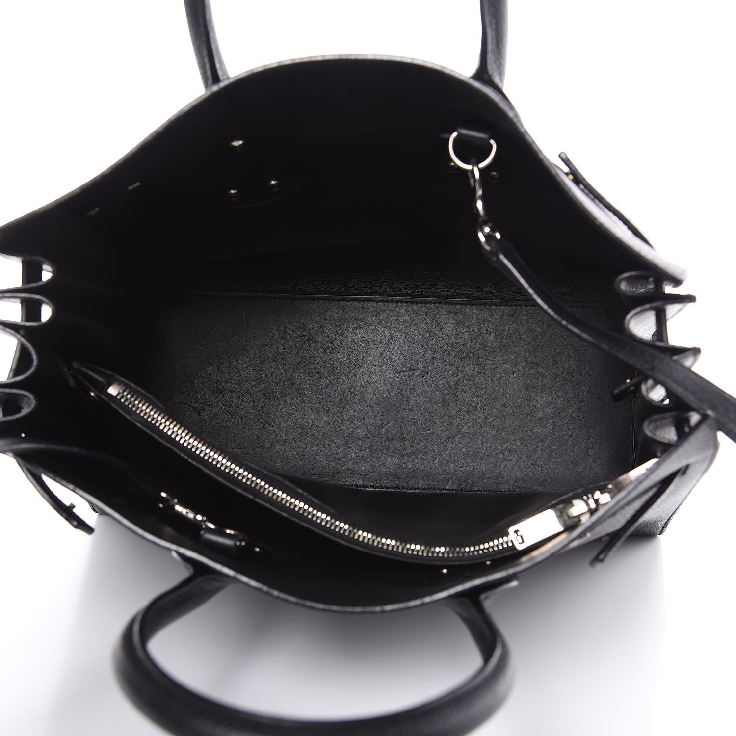 Saint Laurent Grained Calfskin Small Sac De Jour Black 5 of 19