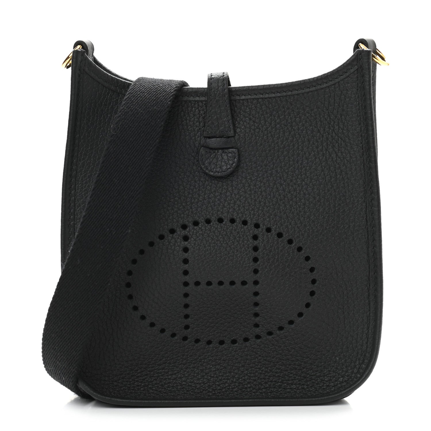 Hermes Taurillon Clemence Evelyne TPM Black 1 of 10