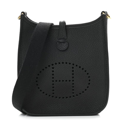 Hermes Taurillon Clemence Evelyne TPM Black 1 of 10