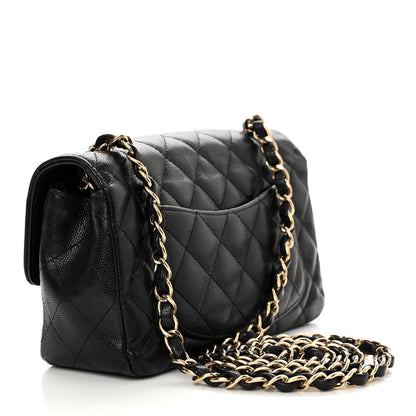 Chanel Caviar Quilted Mini Rectangular Flap Black 3 of 12