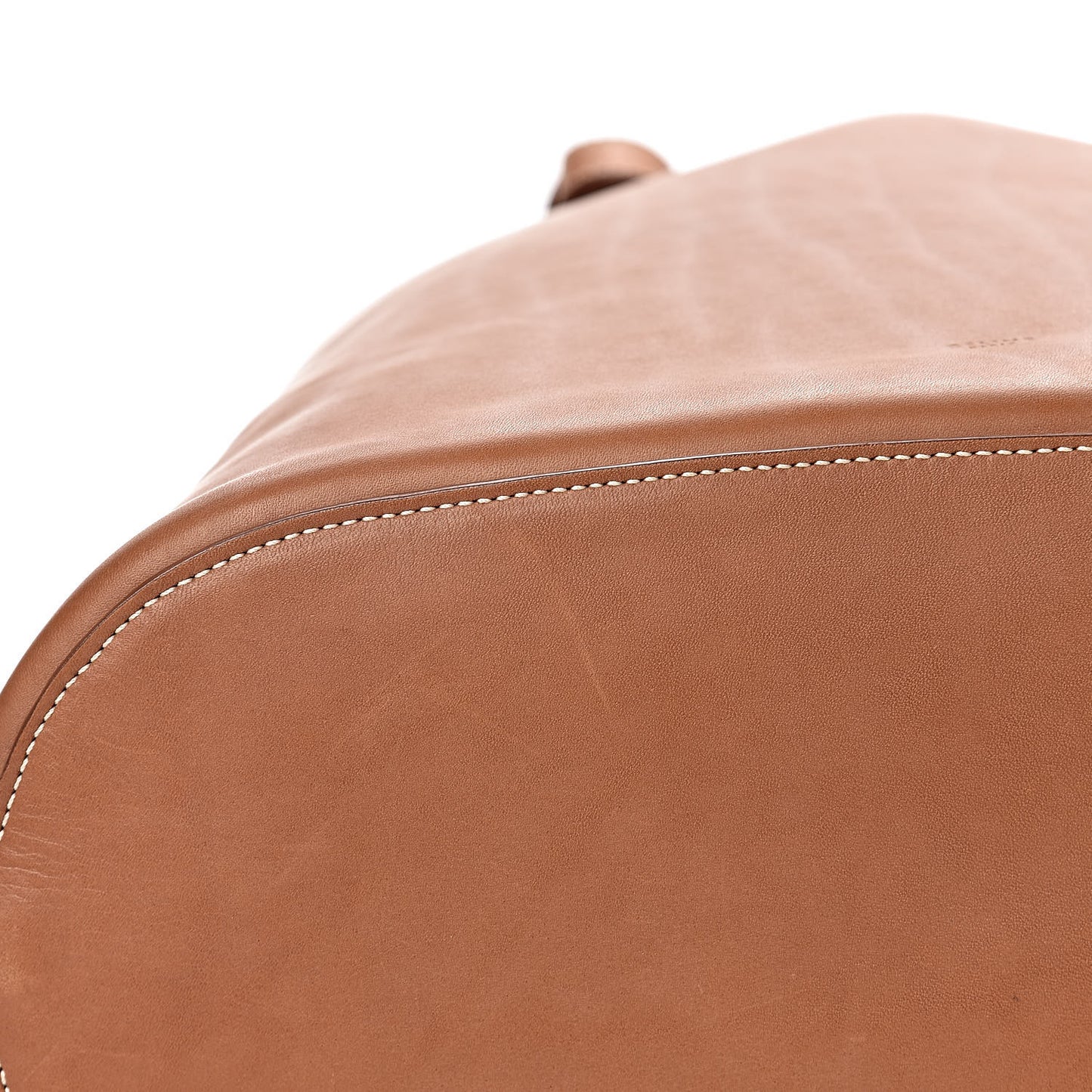 Supple Calfskin Tie Knot Twisted Tote Tan
