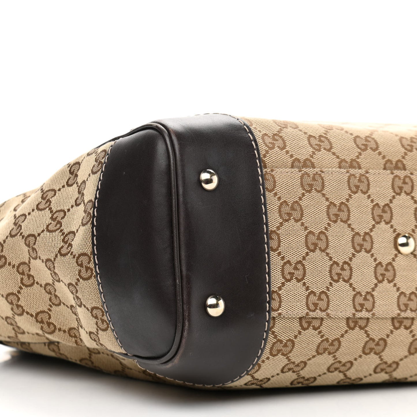Monogram Web Medium Mayfair Tote Dark Brown