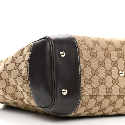 Gucci Monogram Web Medium Mayfair Tote Dark Brown 9 of 12