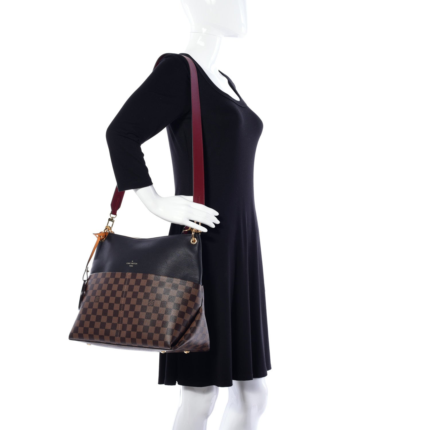 Louis Vuitton Damier Ebene Calfskin Maida Black 2 of 11