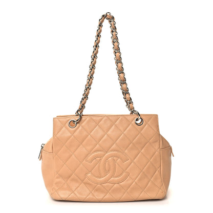 Chanel Caviar Quilted Petit Timeless Tote PTT Beige 1 of 15