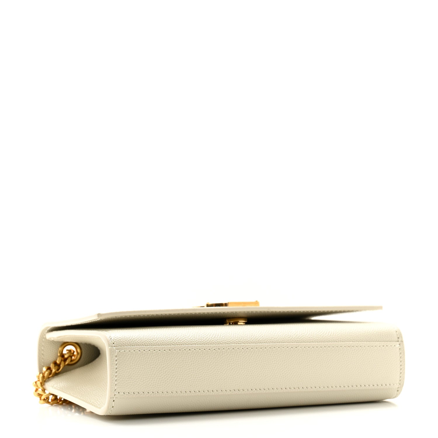 Saint Laurent Grain De Poudre Small Classic Monogram Kate Satchel Crema Soft 4 of 11