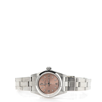 Rolex Stainless Steel 24mm Oyster Perpetual Watch Pink 76080 2 of 5