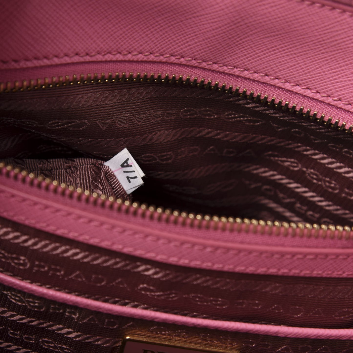 Saffiano Medium Double Zip Galleria Tote Begonia