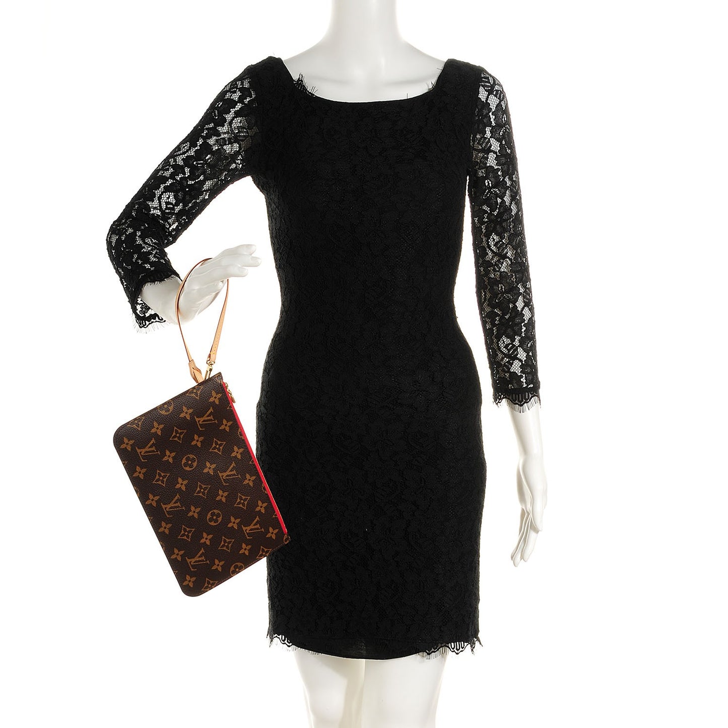 Monogram Neverfull MM GM Pochette Cherry