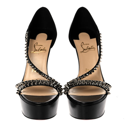 Christian Louboutin Nappa So Spike Alta 150 Sandals 37.5 Black 2 of 9