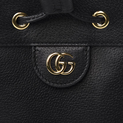 Gucci Glazed Textured Calfskin Web Small Ophidia Bucket Bag Black 10 of 11