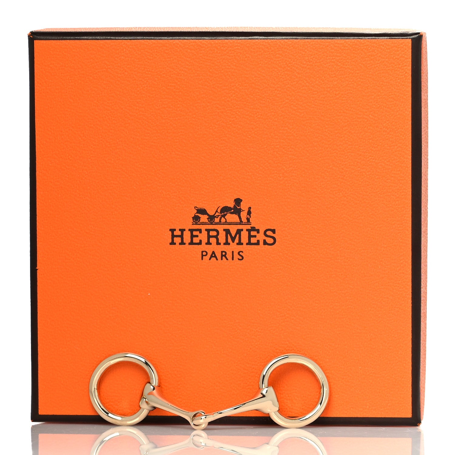 Hermes Permabrass Mors Scarf Ring Gold 5 of 5