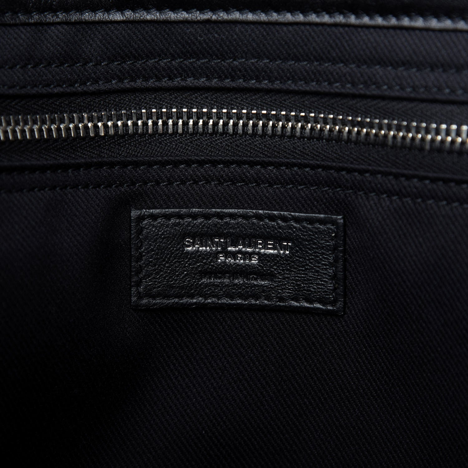 Saint Laurent Vitello Rive Gauche Large Tote Black 8 of 9