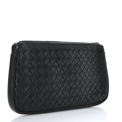 Bottega Veneta Nappa Intrecciato Zip Pouch Black 3 of 9