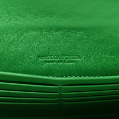 Bottega Veneta Nappa Intrecciato Continental Flap Wallet Parakeet 6 of 9