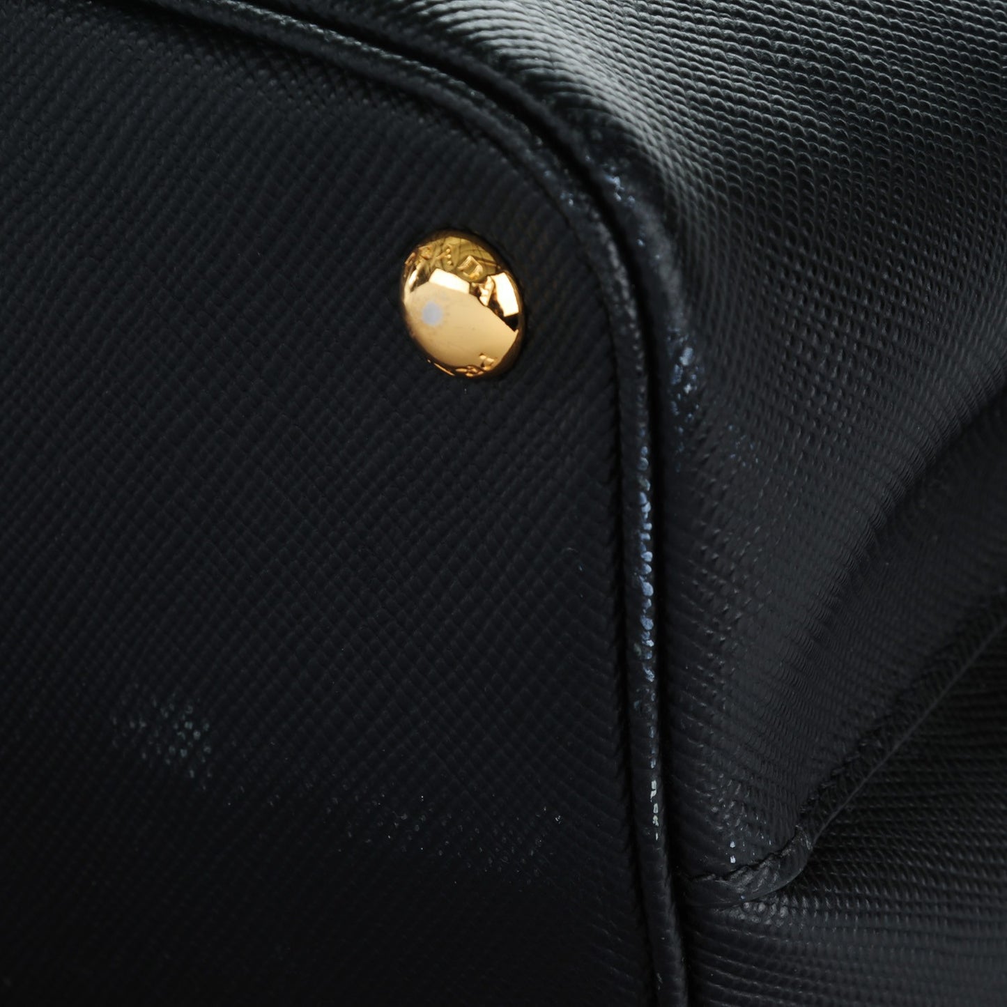Saffiano Cuir Small Double Bag Nero Black