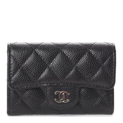 Chanel Caviar Quilted Flap Card Holder Black 1 of 7