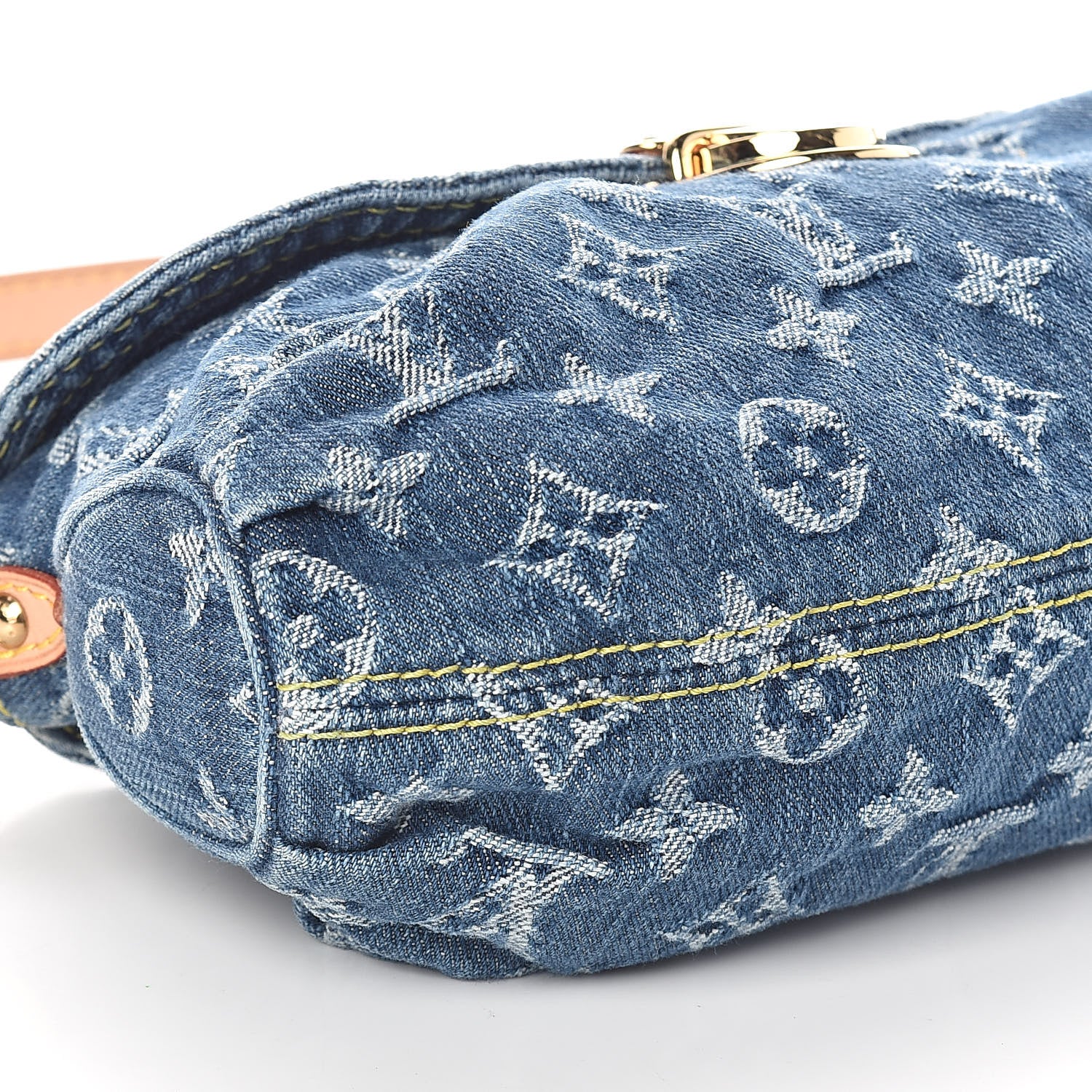 Louis Vuitton Monogram Denim Mini Pleaty Blue 7 of 8