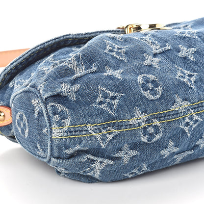 Louis Vuitton Monogram Denim Mini Pleaty Blue 7 of 8