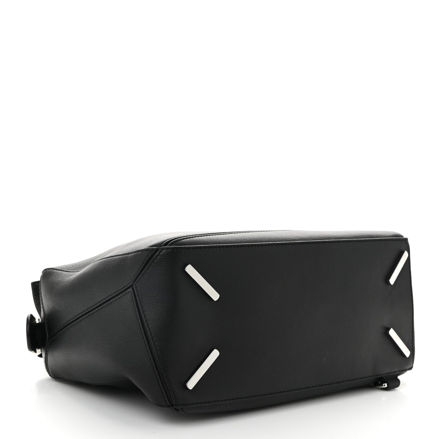 Calfskin Medium Puzzle Bag Black