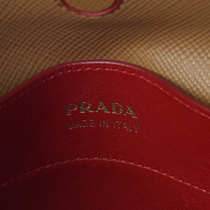 Prada Saffiano Cuir Large Double Bag Caramel Fuoco 7 of 13