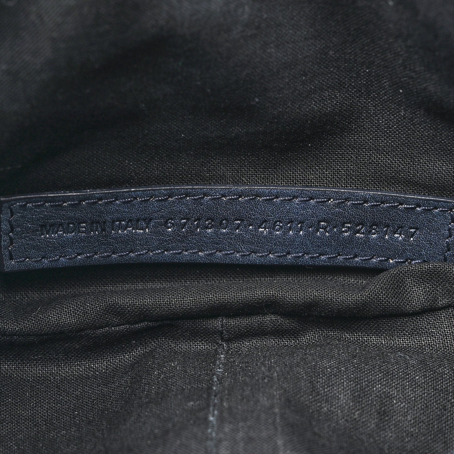 Used Calfskin Small Le Cagole Shoulder Bag Navy