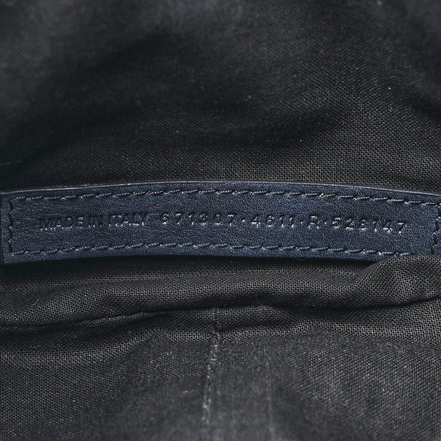 Balenciaga Used Calfskin Small Le Cagole Shoulder Bag Navy 7 of 14