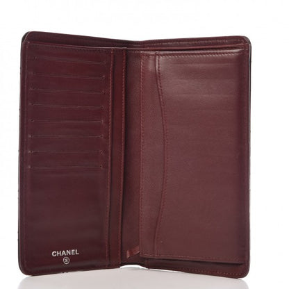 Chanel Lambskin Quilted Yen Wallet Black 5 of 10