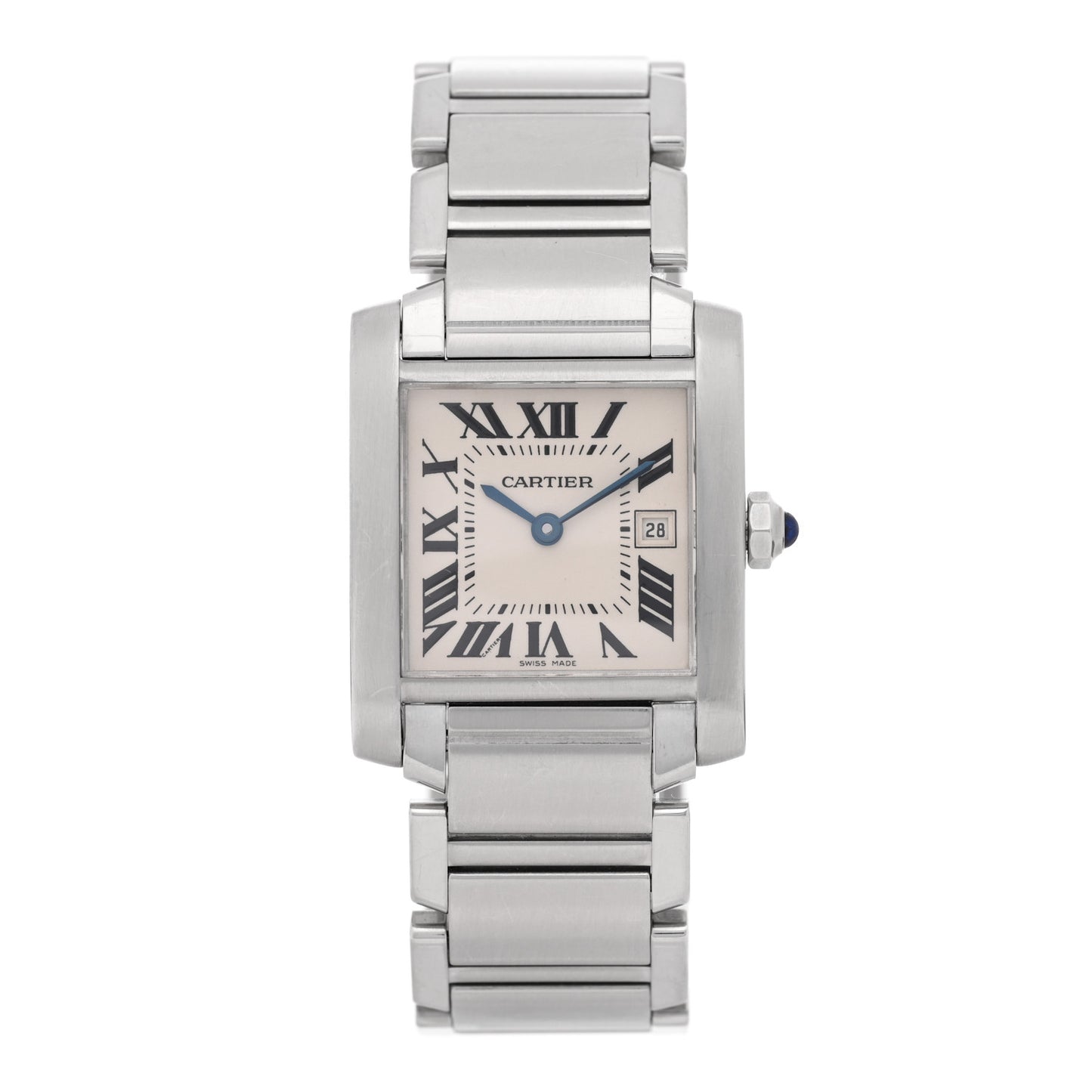 Stainless Steel 25mm Tank Francaise Quartz Watch