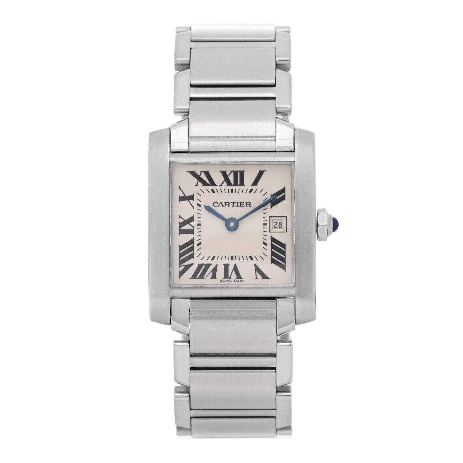 Cartier Stainless Steel 25mm Tank Francaise Quartz Watch 1 of 4