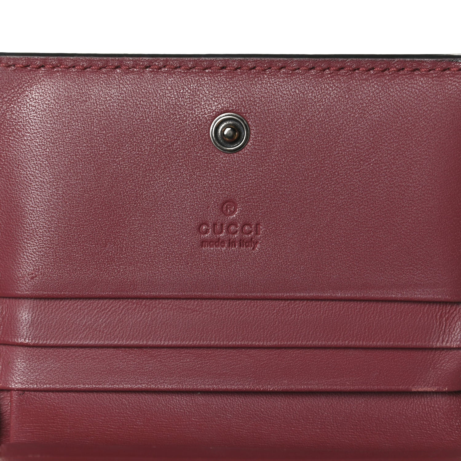 Gucci GG Supreme Monogram Blooms Card Case Beige Multicolor Dry Rose 6 of 11
