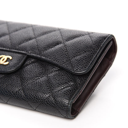 Chanel Caviar Quilted Large Flap Wallet Black 11 of 14