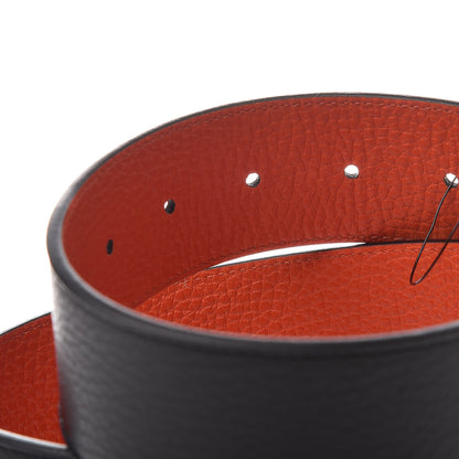 Gucci Calfskin 1973 Reversible Belt 80 32 Orange Black 6 of 13