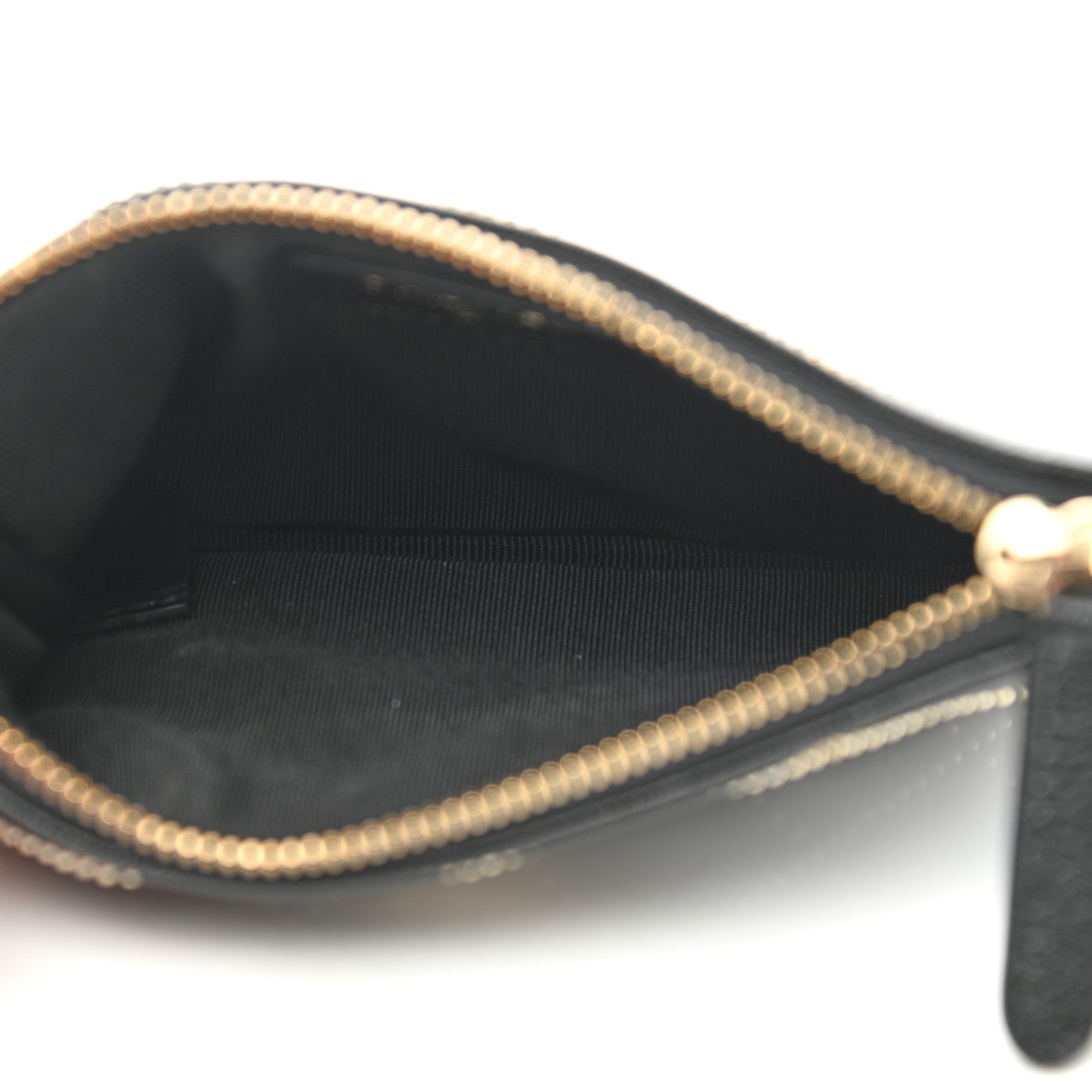 Chanel Shiny Lambskin Studded Rock The Diamond CC Small Cosmetic Case Black 5 of 8