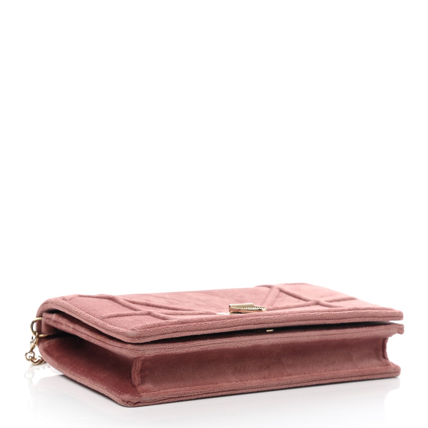 Velvet Diorama Wallet on Chain Pouch Pink
