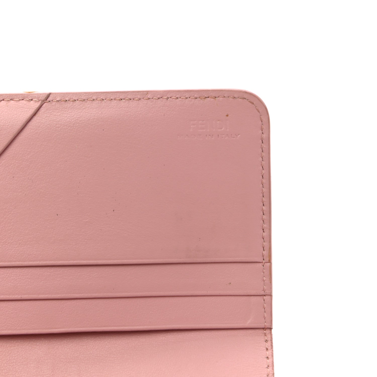Fendi Vitello Century Hypnoteyes Continental Wallet Bubblegum 8 of 14
