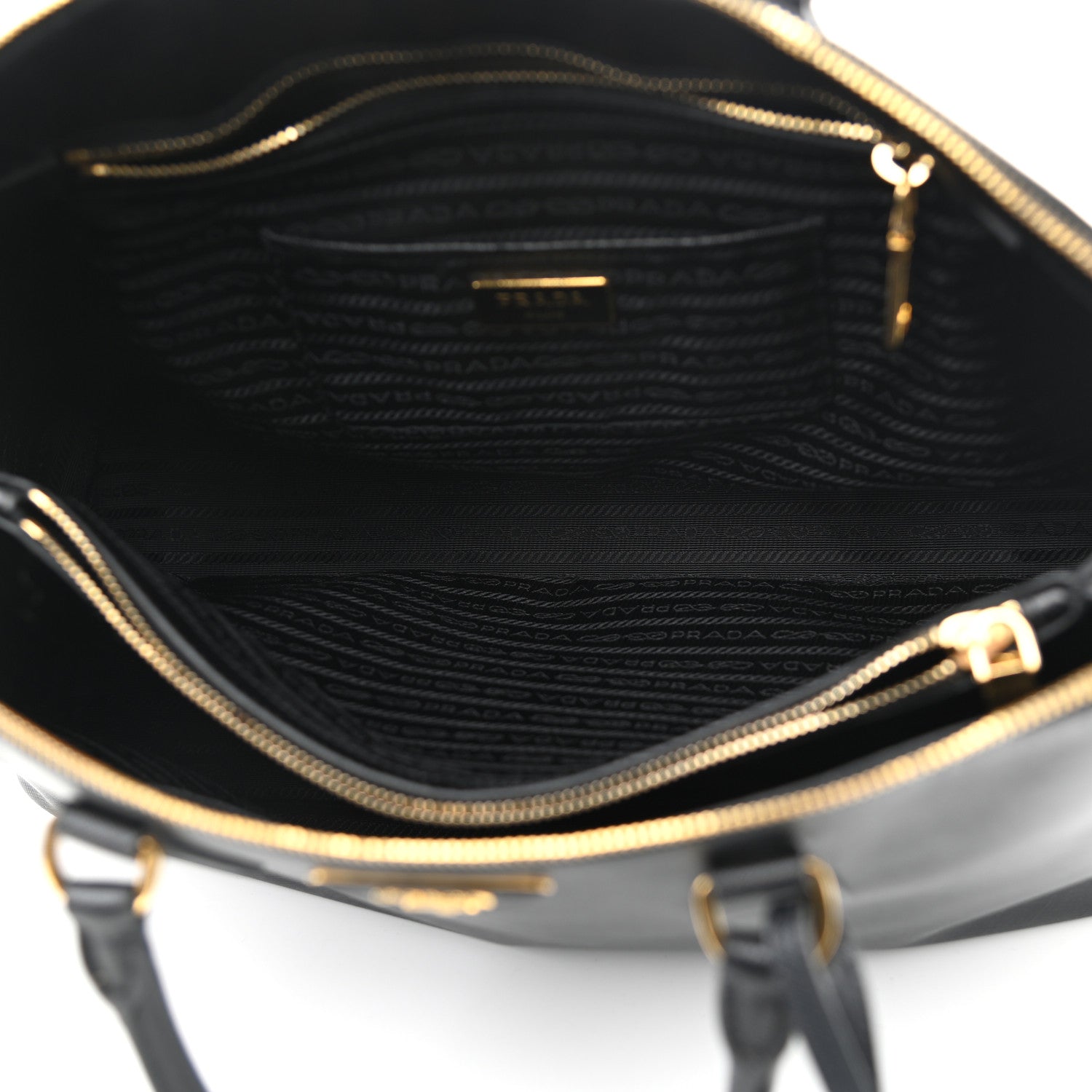 Prada Saffiano Lux Large Promenade Tote Black 5 of 11